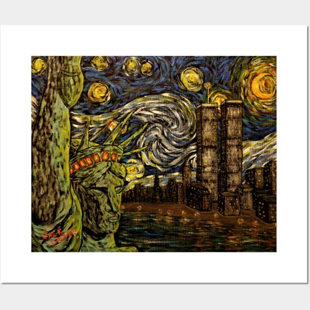 Dedication to Van Gogh NYC Starry Night Wall Art by Jack Lepper